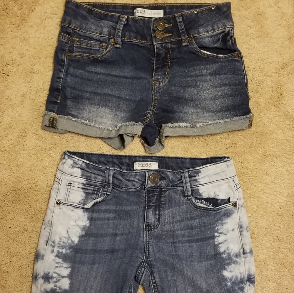 Girls size 12 shorts lot, Mudd and SO - Picture 2 of 2